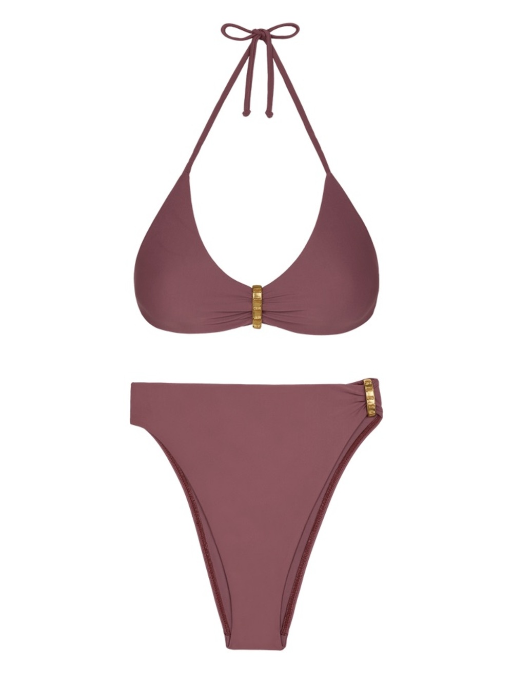 ViX Paula Hermanny Matte Bessie Hot Pant Bikini Bottom Soulmate Mauve Size S NWT - Picture 5 of 9